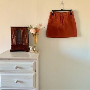 SOLD denim mini skirt